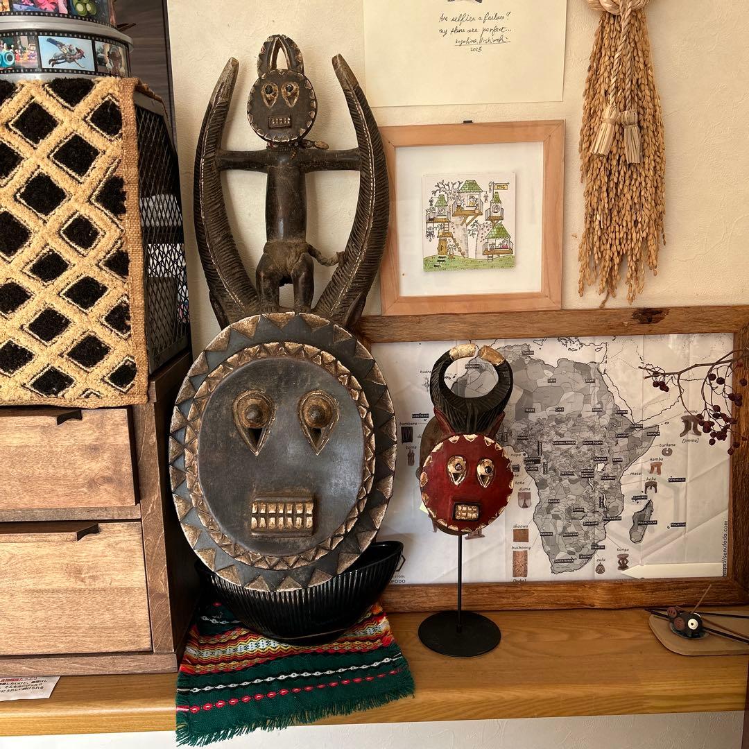 アフリカ　バウレ族プレプレパスポートマスク