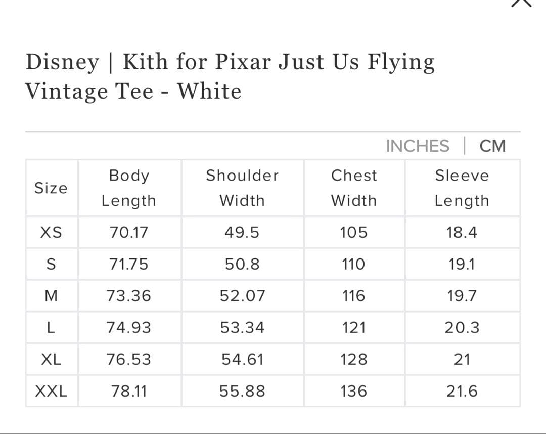 トップス Kith Pixar Just Us Flying Vintage Tee