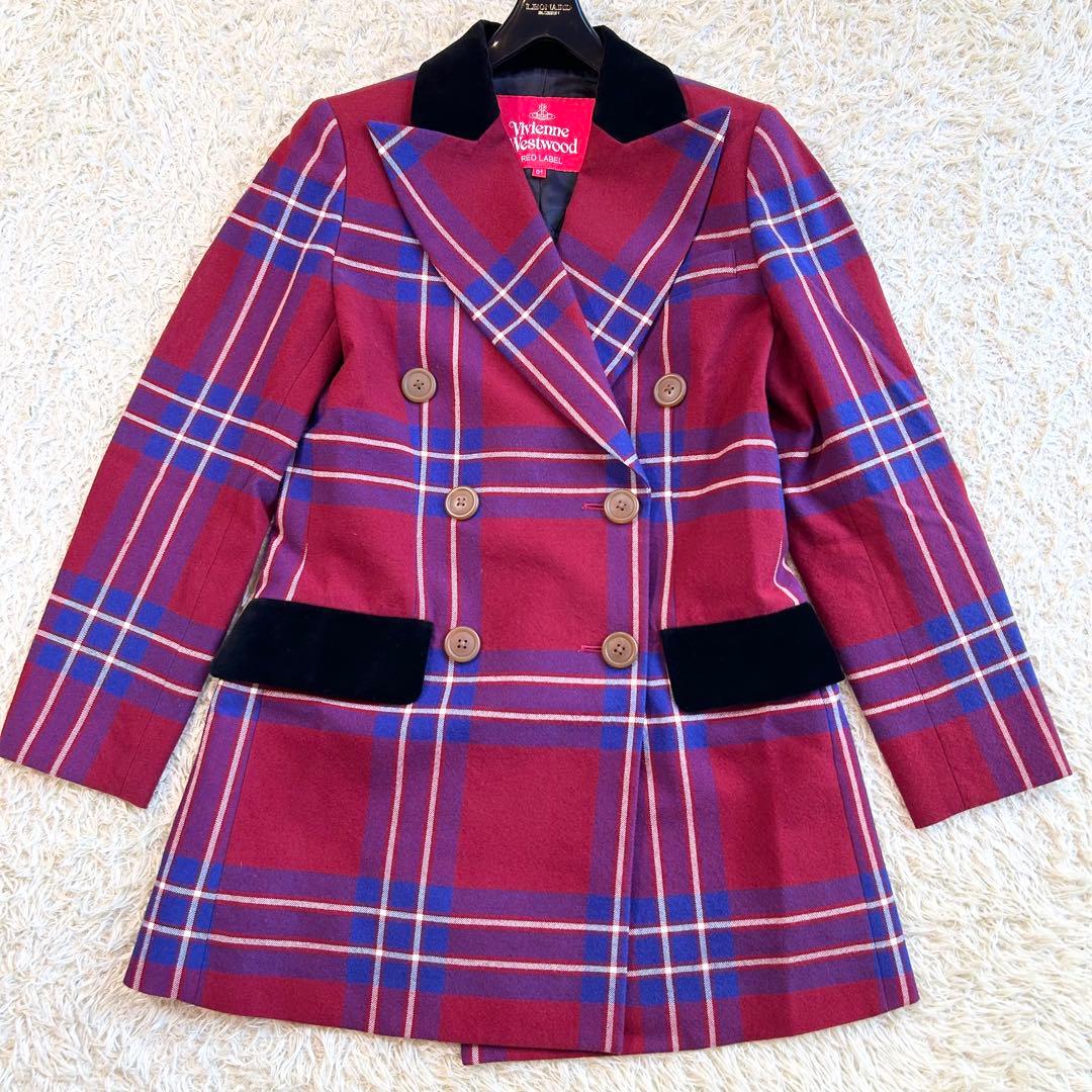 【超希少極美✨️ヴィヴィアンウエストウッド】 タータンチェック ジャケット 赤