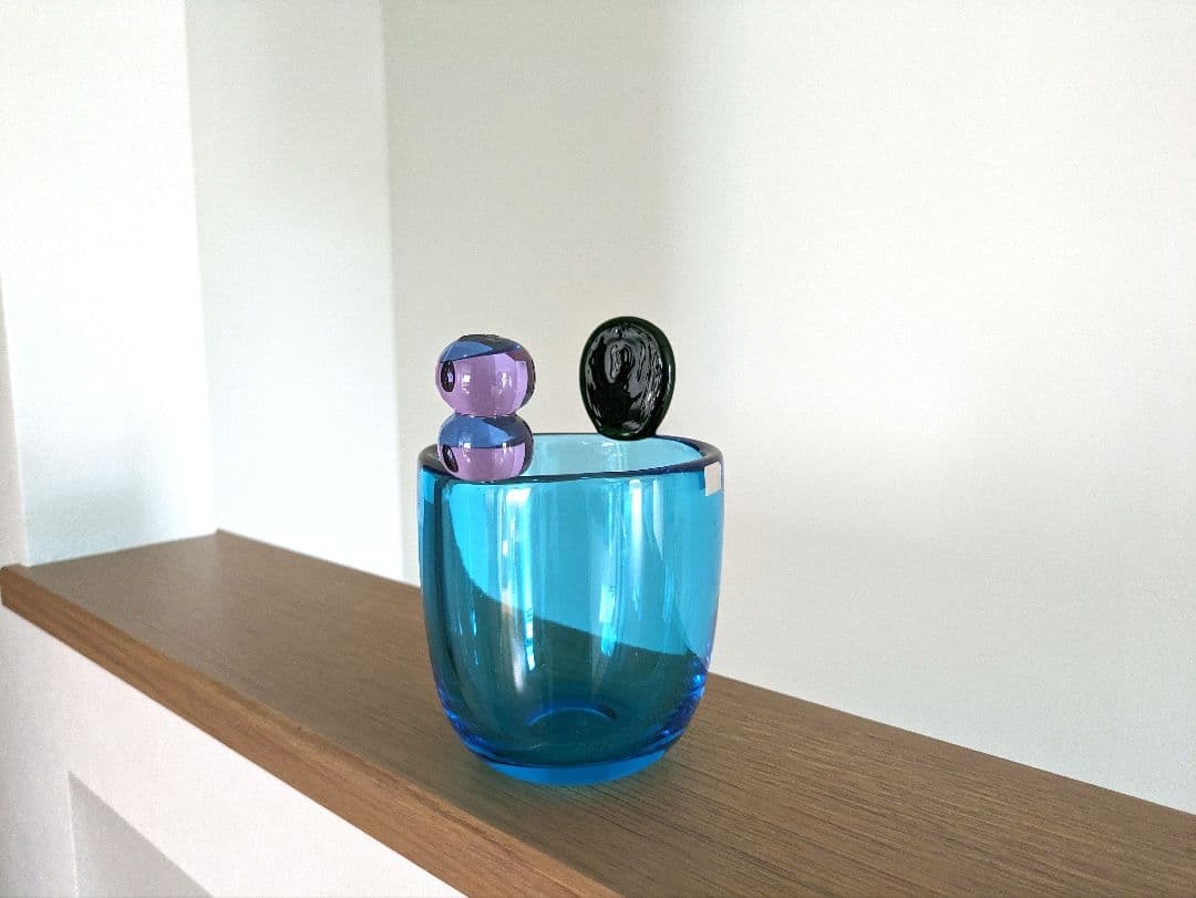 Pompom Vase　N527 　ブルー　ポムポムベース　オイヴァ・トイッカ