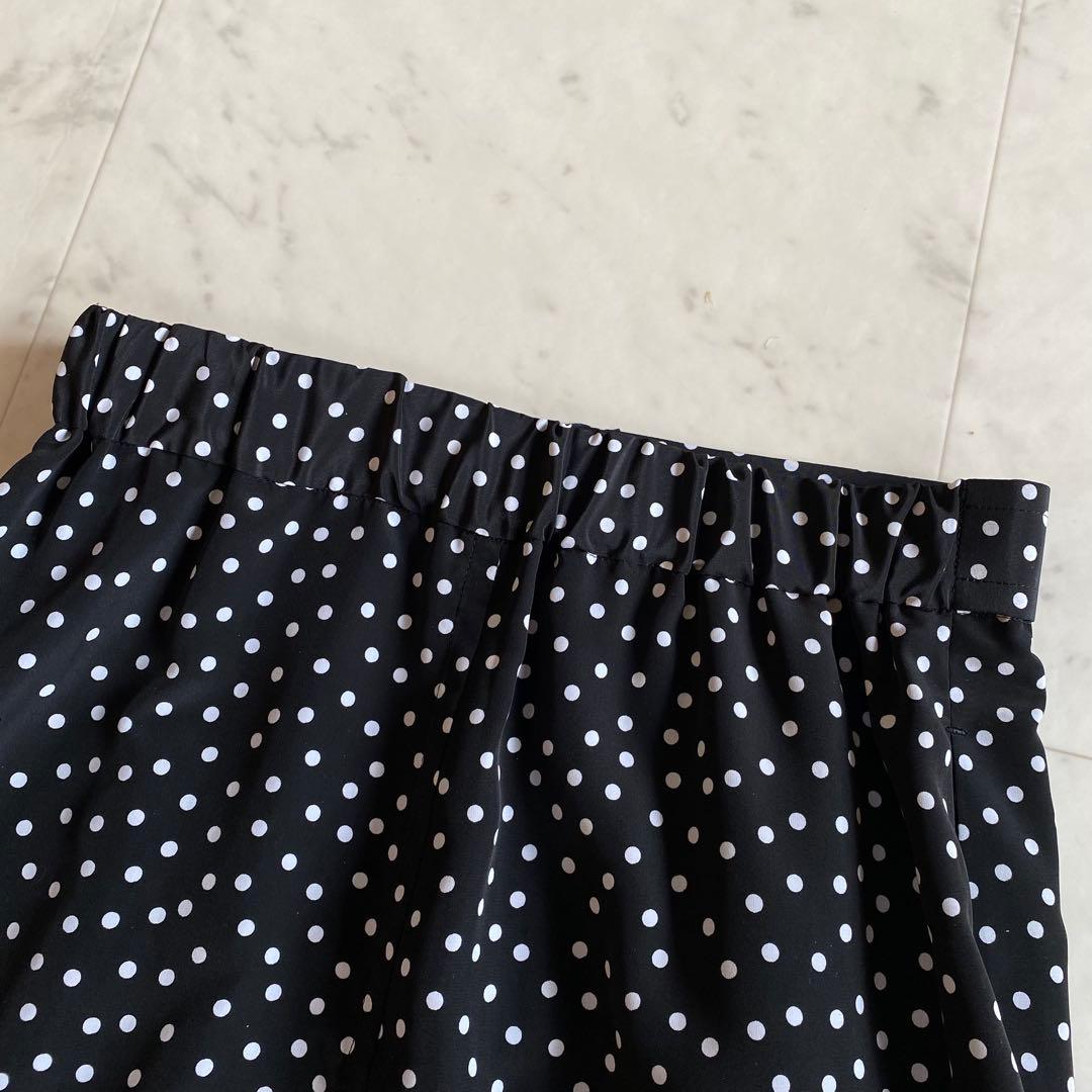 【タグ付き＊未使用品】SINME ドットフレアスカート　HPS別注　サイズS