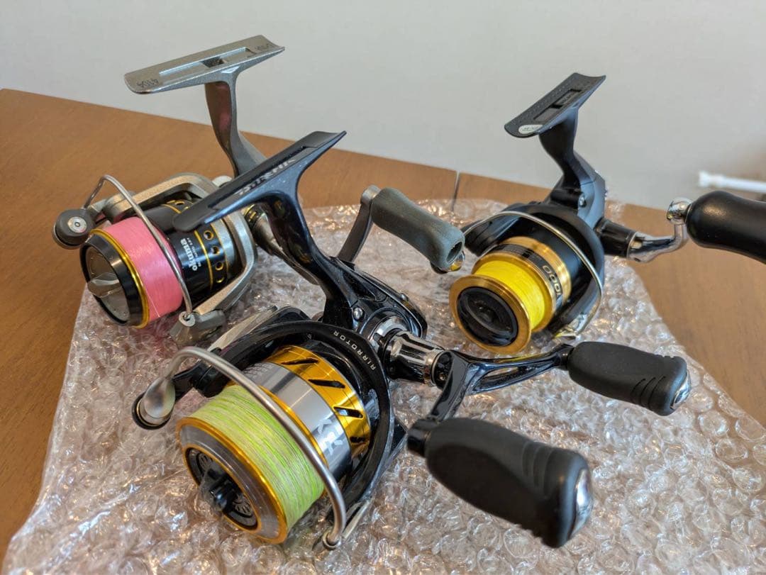 ダイワ 15レブロス2506H-DH 他リール3台セット ラインローラーカスタム
