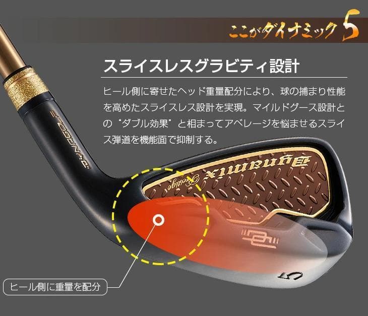 【新品】簡単　扱いやすい　ダイナミクスプレステージアイアン6本　ワークテック飛匠