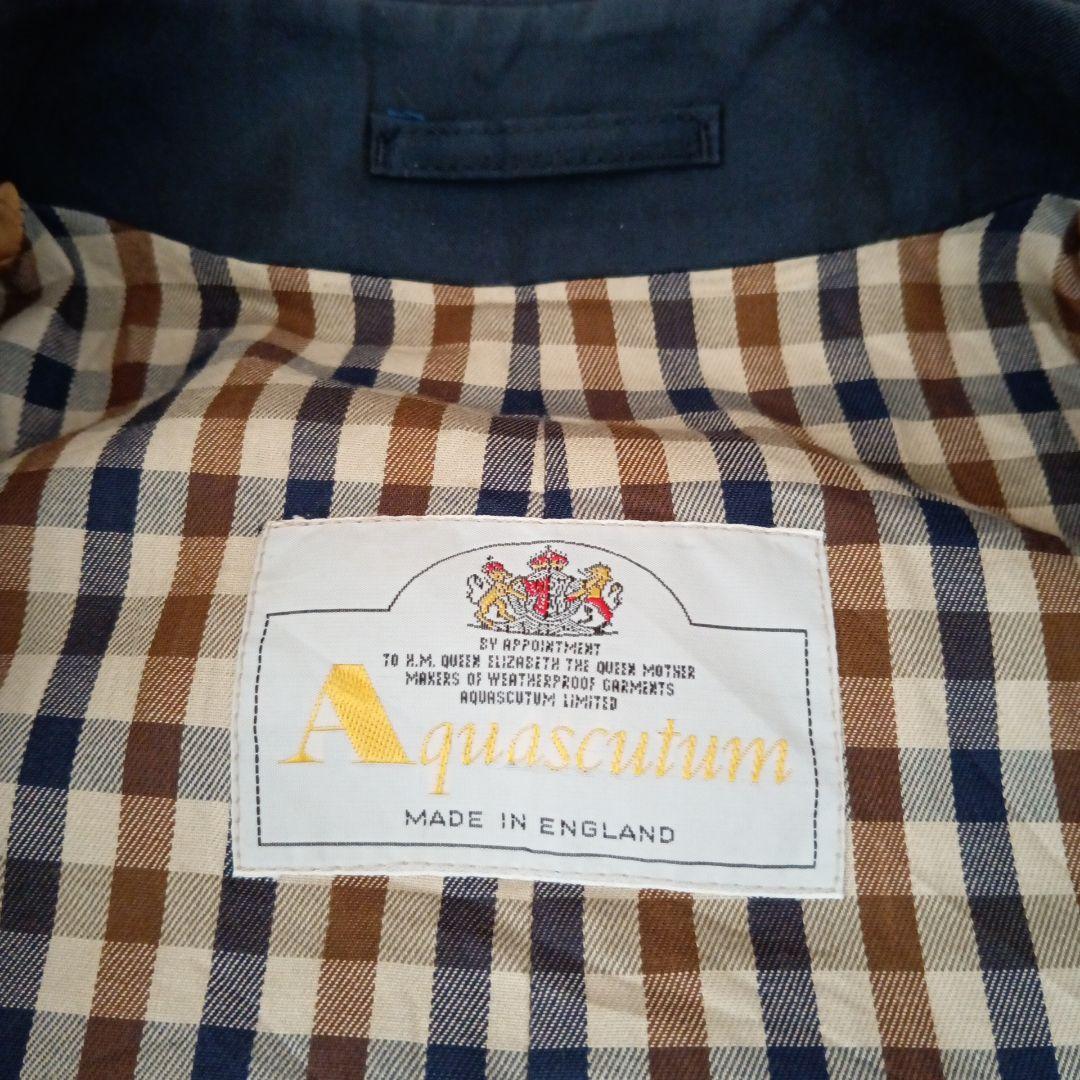 Aquascutum アクアスキュータム　トレンチコート　ネイビー