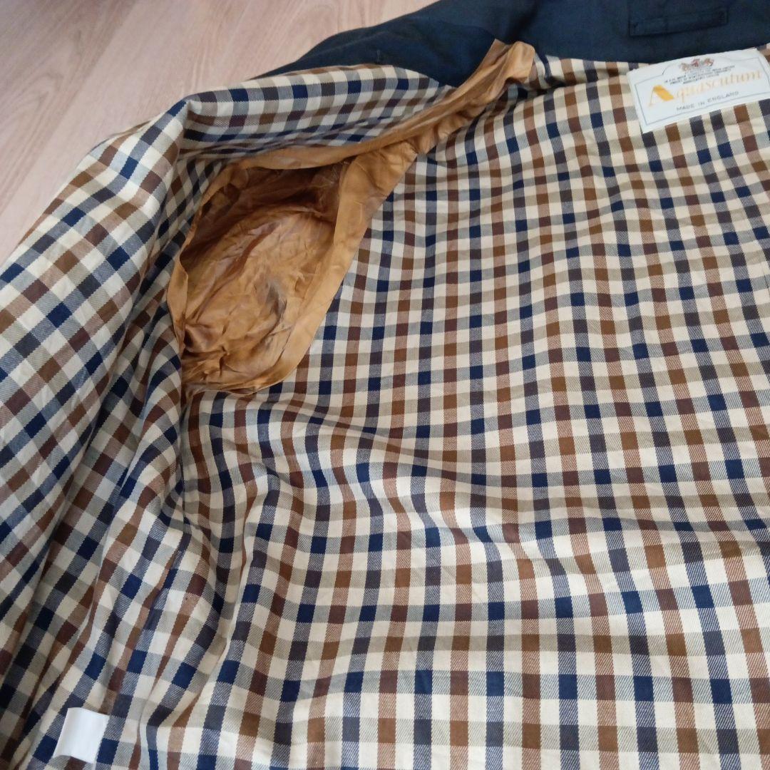 Aquascutum アクアスキュータム　トレンチコート　ネイビー