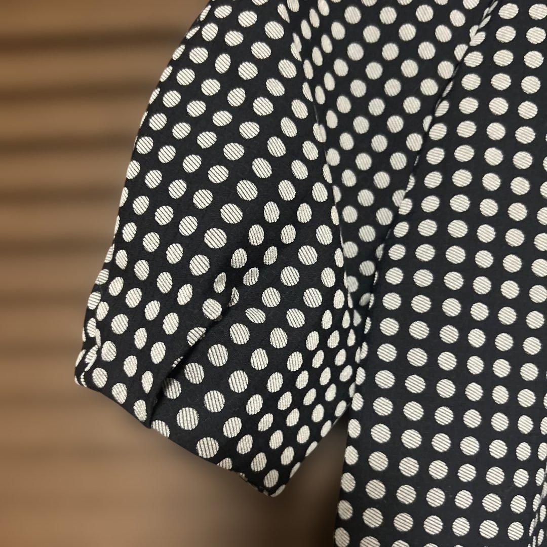 トゥモローランド　半袖ドットブラウス