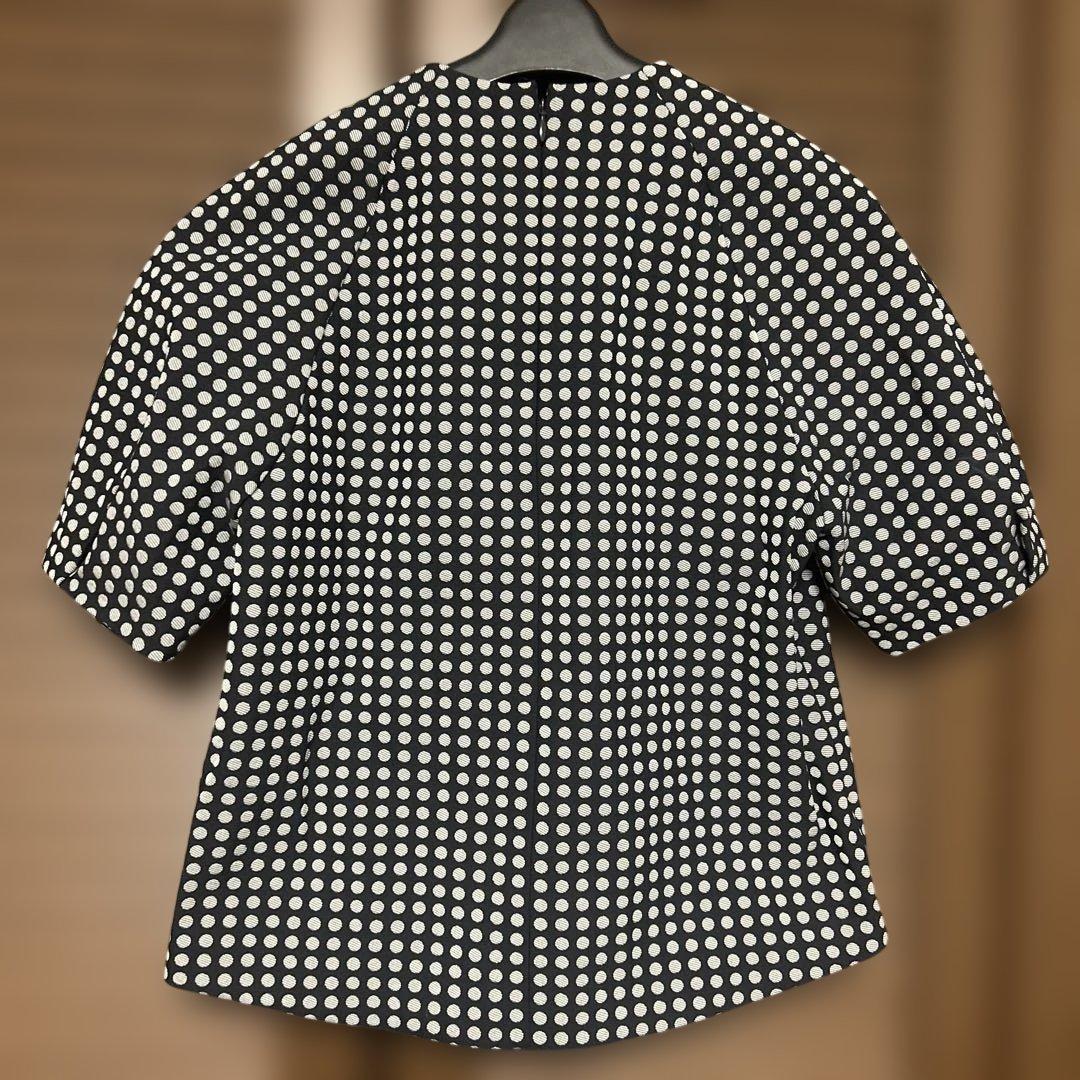 トゥモローランド　半袖ドットブラウス