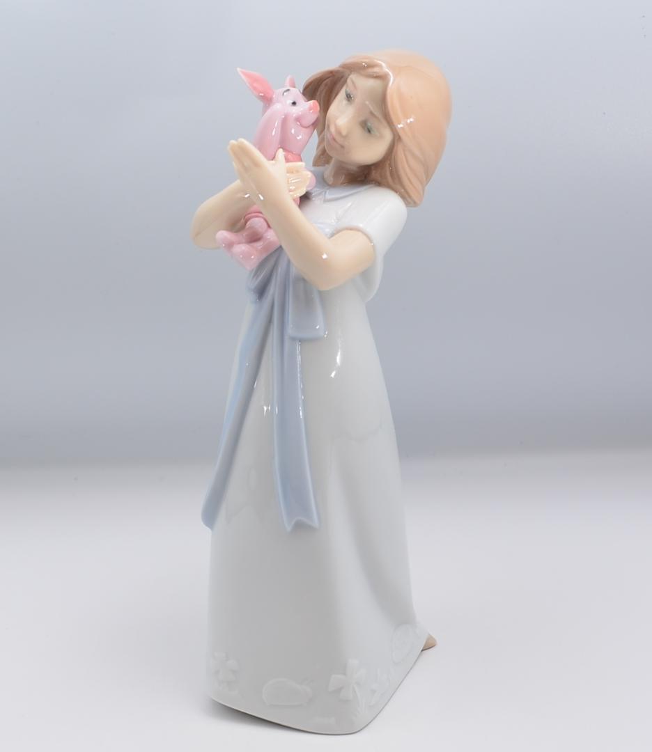 ピグレットを抱いて　＃1587　★NAO（リヤドロ）　光沢仕上げ　箱付き　絶版