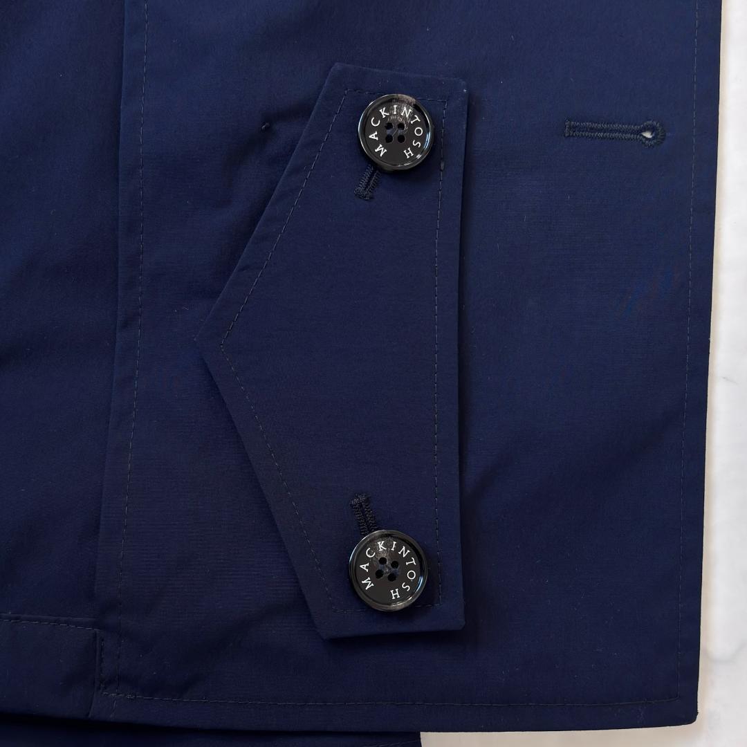 美品♪マッキントッシュ ハンビーダブル ステンカラーコート 紺 サイズ4 ub1