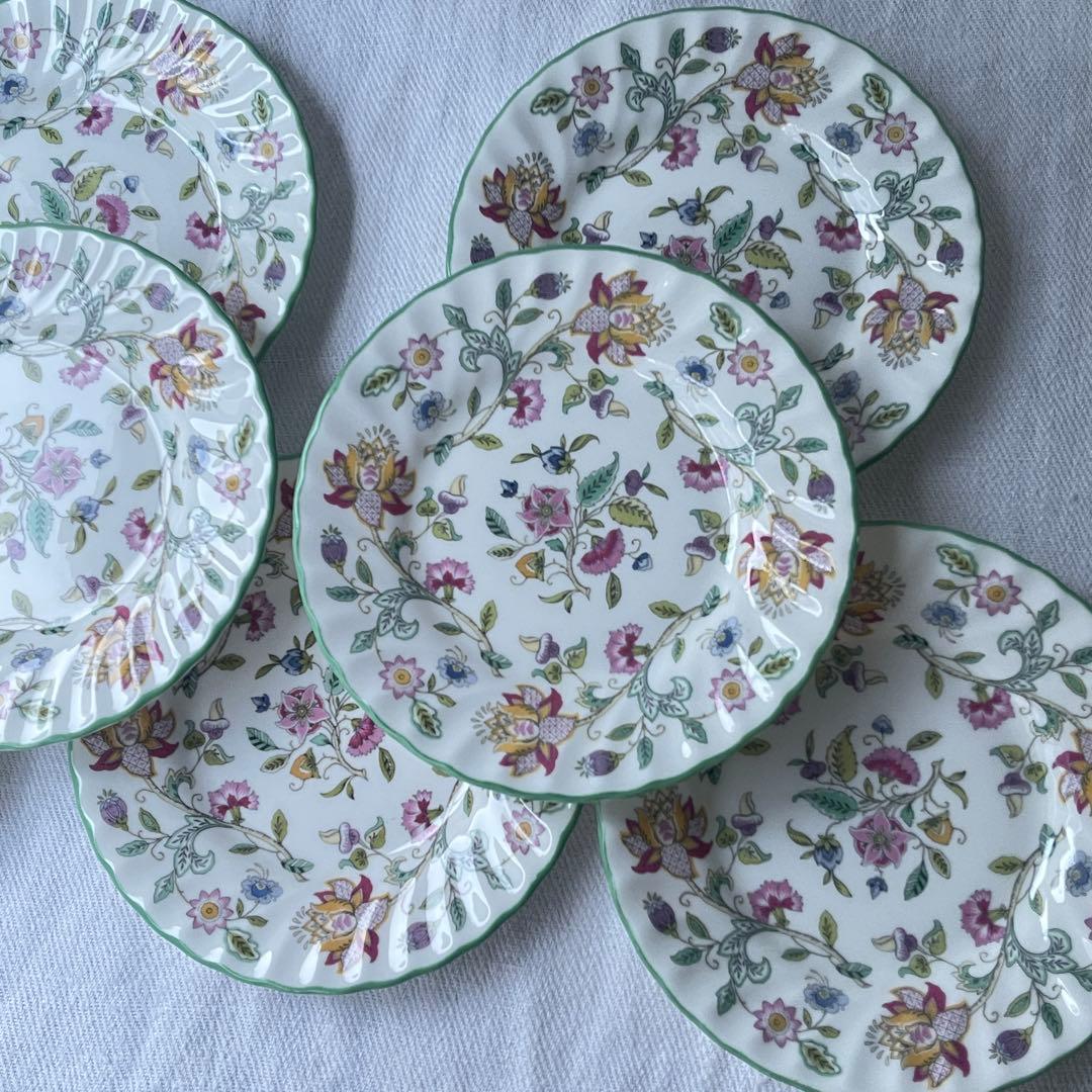 未使用箱付　ミントン　ハドンホール　ケーキ皿7枚セット　15.5cm