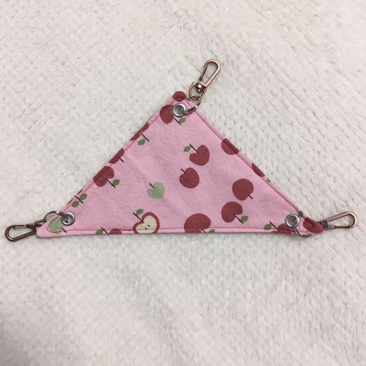 三角コーナーハンモック（りんご柄）夏仕様   2枚組  1150円