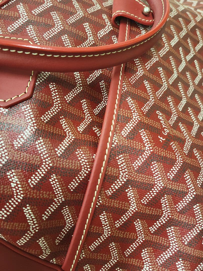Goyard 赤 ボストンバッグ