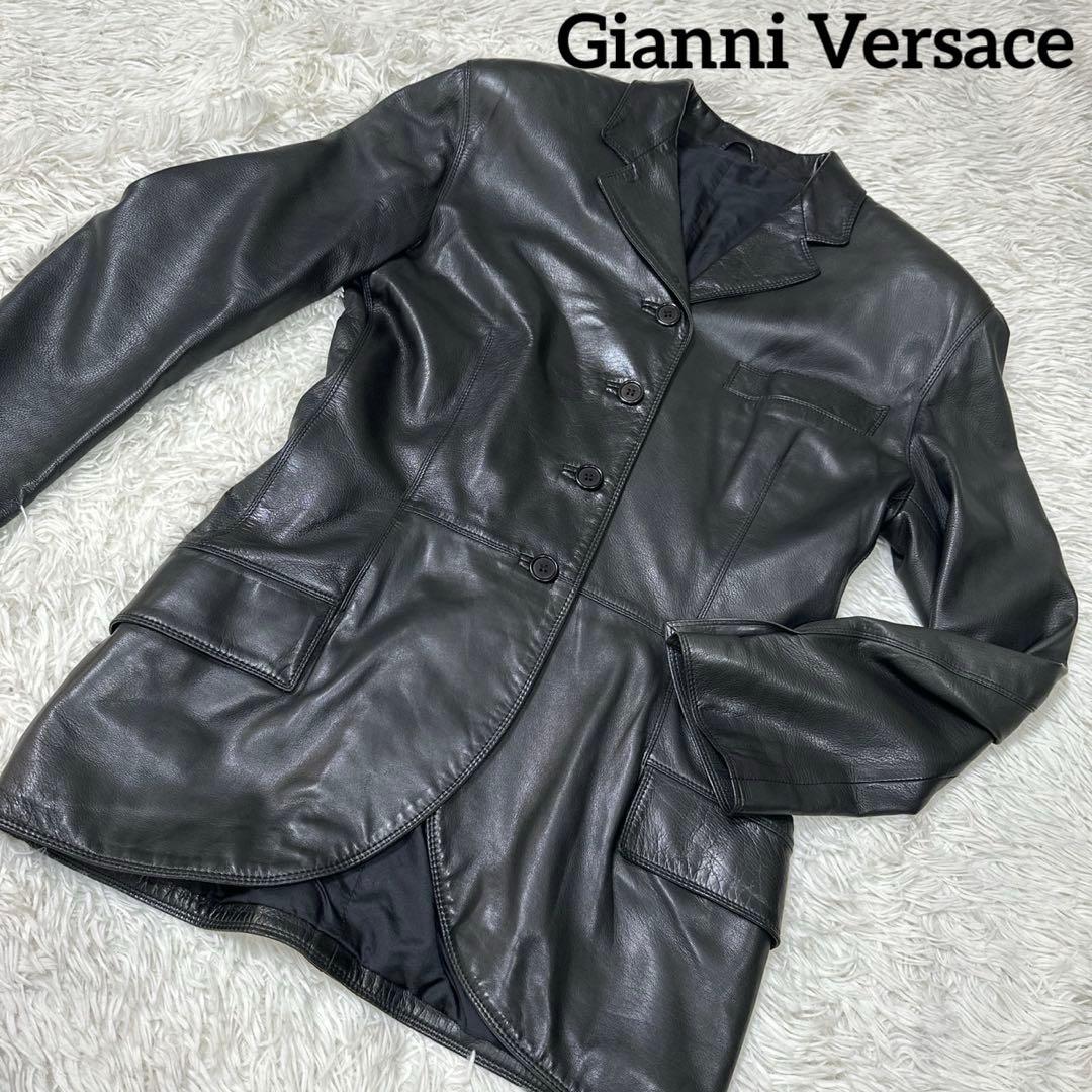 Gianni Versaceレザージャケット ブラック系 レディース