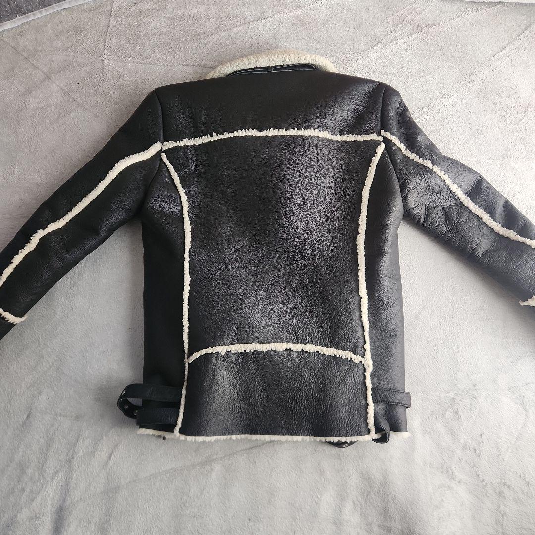 定価10万 Glamb シャトームートンライダースII 黒 サイズ2