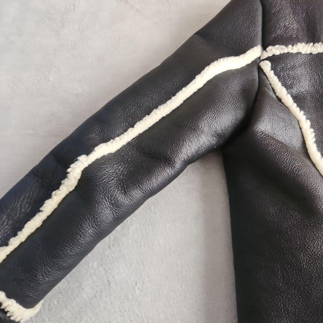 定価10万 Glamb シャトームートンライダースII 黒 サイズ2