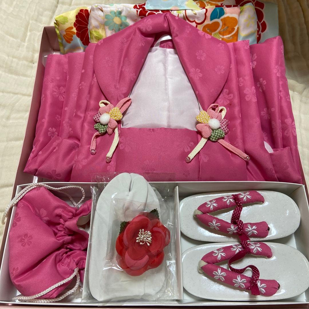 七五三用ピンク衣装セット