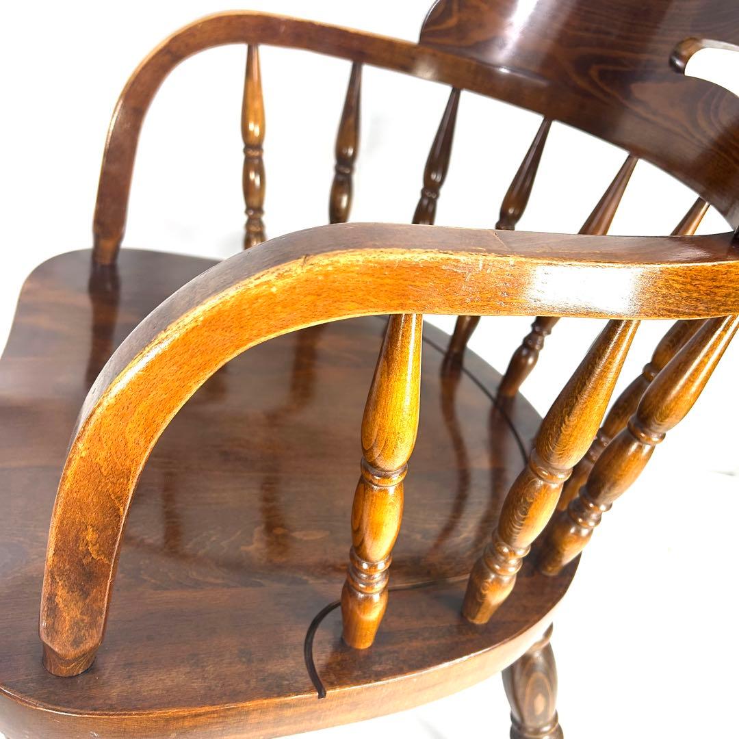 かしわ家具　ダイニングチェア　アンティーク　木製　ヴィンテージ