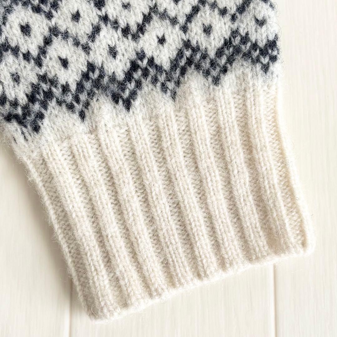 【美品】TOMORROWLAND ウールジャカード クルーネックプルオーバー