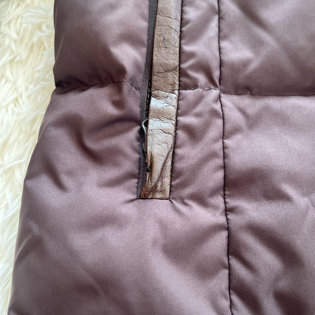 バーバリー　ダウンコート　ノバチェック　ブラウン　ダウンジャケット　茶色