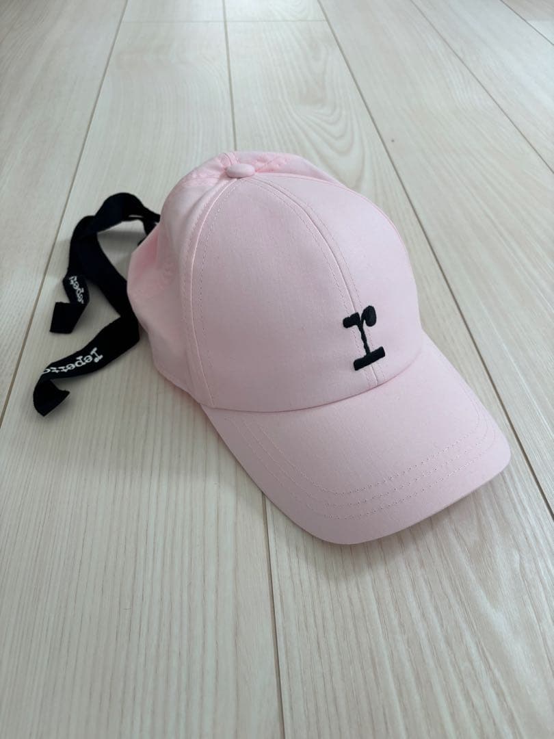 レペット　キャップ　ピンク　Logo cap with ribbons
