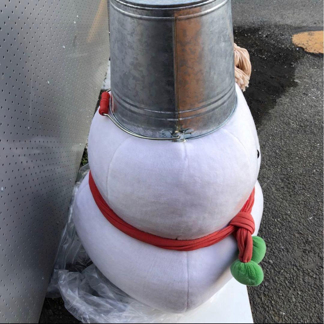シナダ ぬいぐるみ 雪だるま 超特大サイズ 当時物