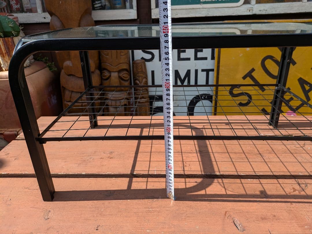 昭和レトロ 　ビンテージ　ガラステーブル　 センターテーブル　スペースエイジ