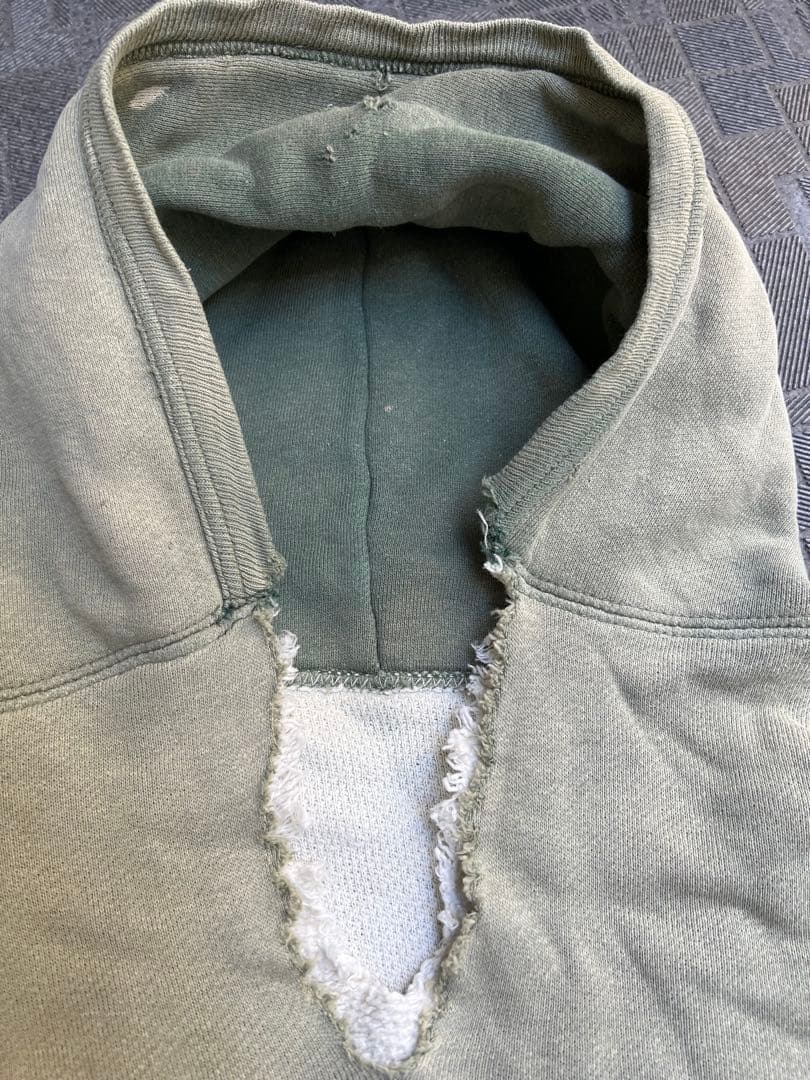 ビンテージ1950～60sダブルフェイスス ウェットパーカー肉厚フェードサイズＬ