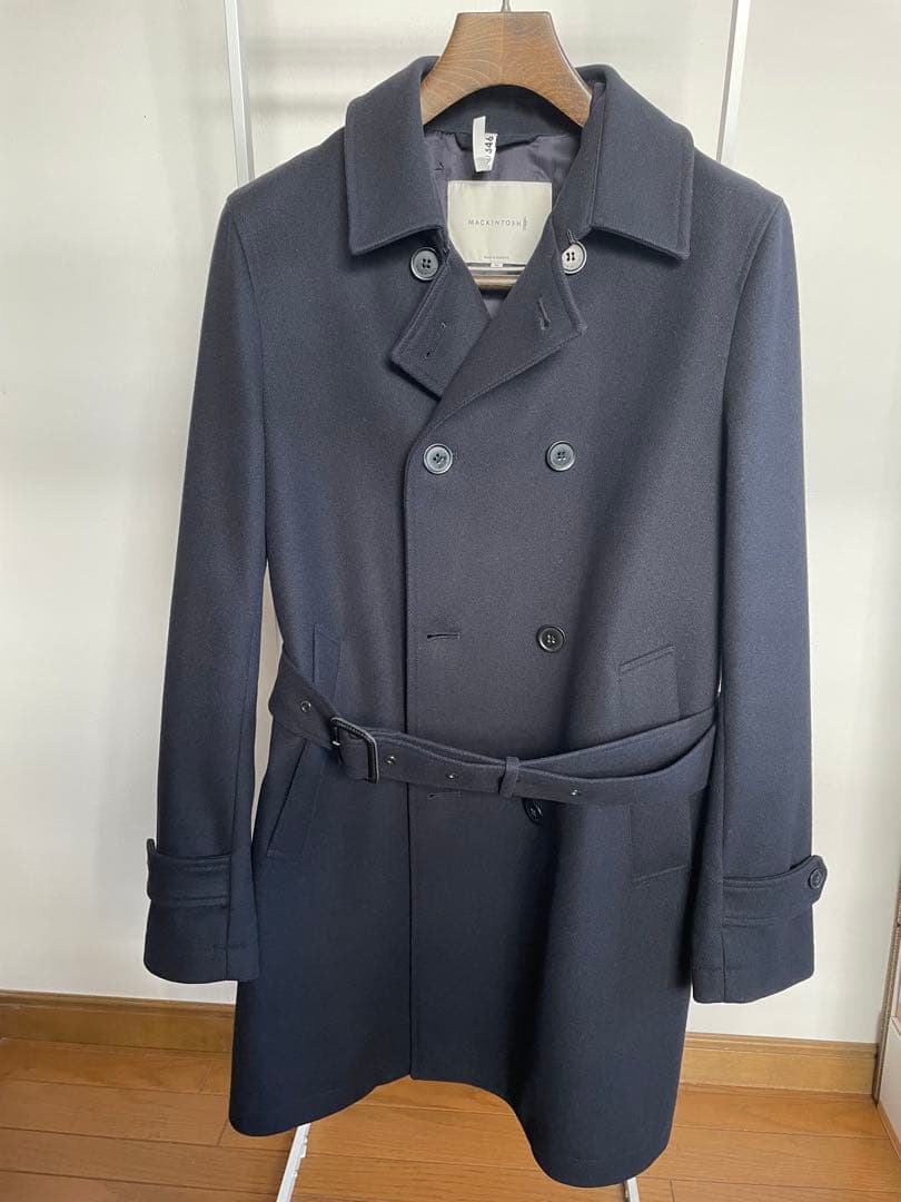 【美品】マッキントッシュ　フェトラー　ネイビー　４０　トレンチコート　白タグ