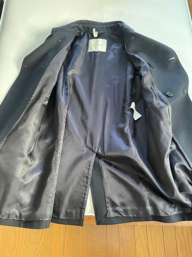 【美品】マッキントッシュ　フェトラー　ネイビー　４０　トレンチコート　白タグ