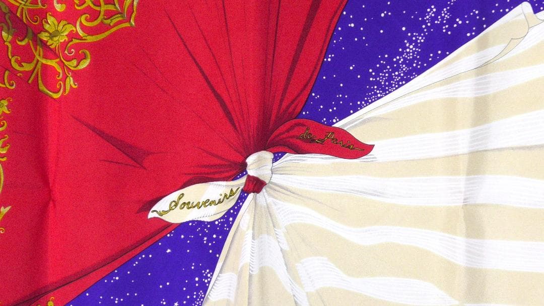 美品　HERMES エルメス　大判スカーフ　カレ90　 D362