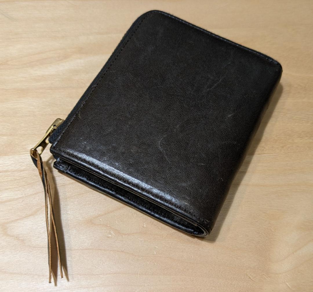 Lightning 池田工芸 財布 ヌメ クロコ 馬革 茶芯 ウォレット 本革