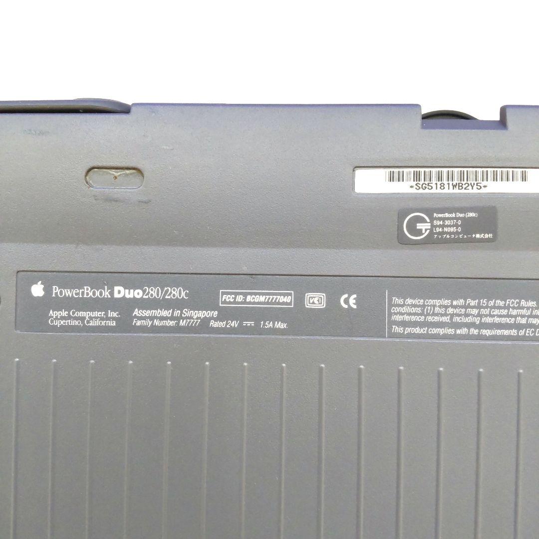 Apple PowerBook Duo 280C カラー液晶モデル　本体のみ
