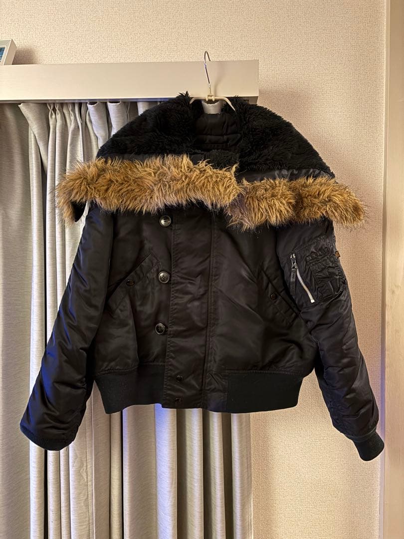 alpha n2-b flight jacket 短丈　ブラック　M