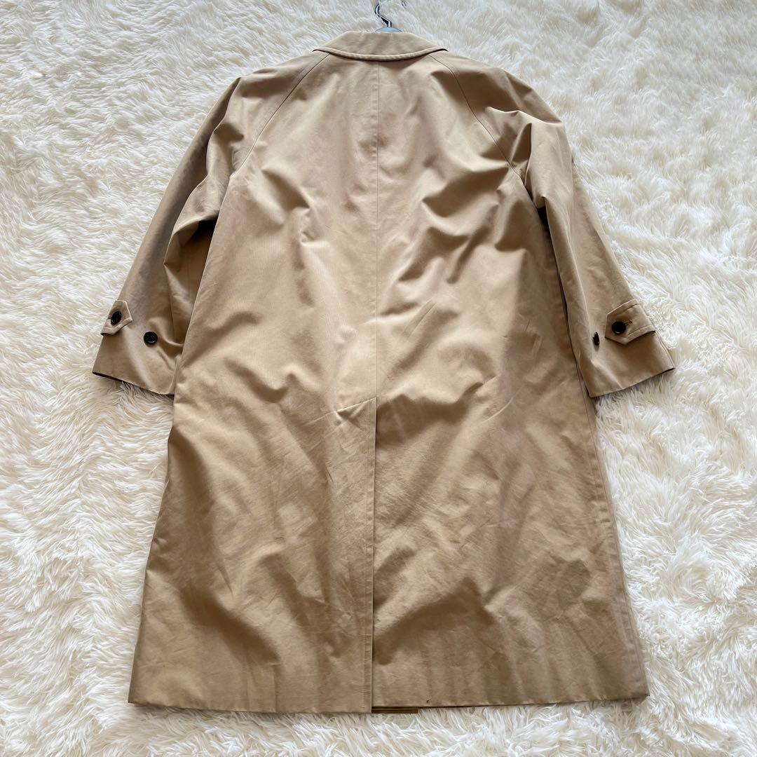 極美品　バーバリー　ステンカラーコート　ベージュ　カシミヤライナー　ノバチェック