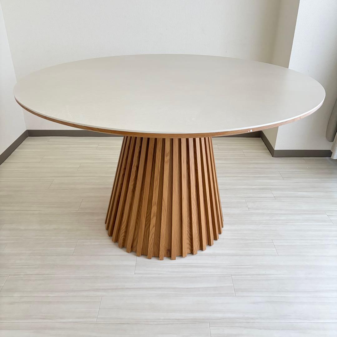 円形ダイニングテーブル　セラミック