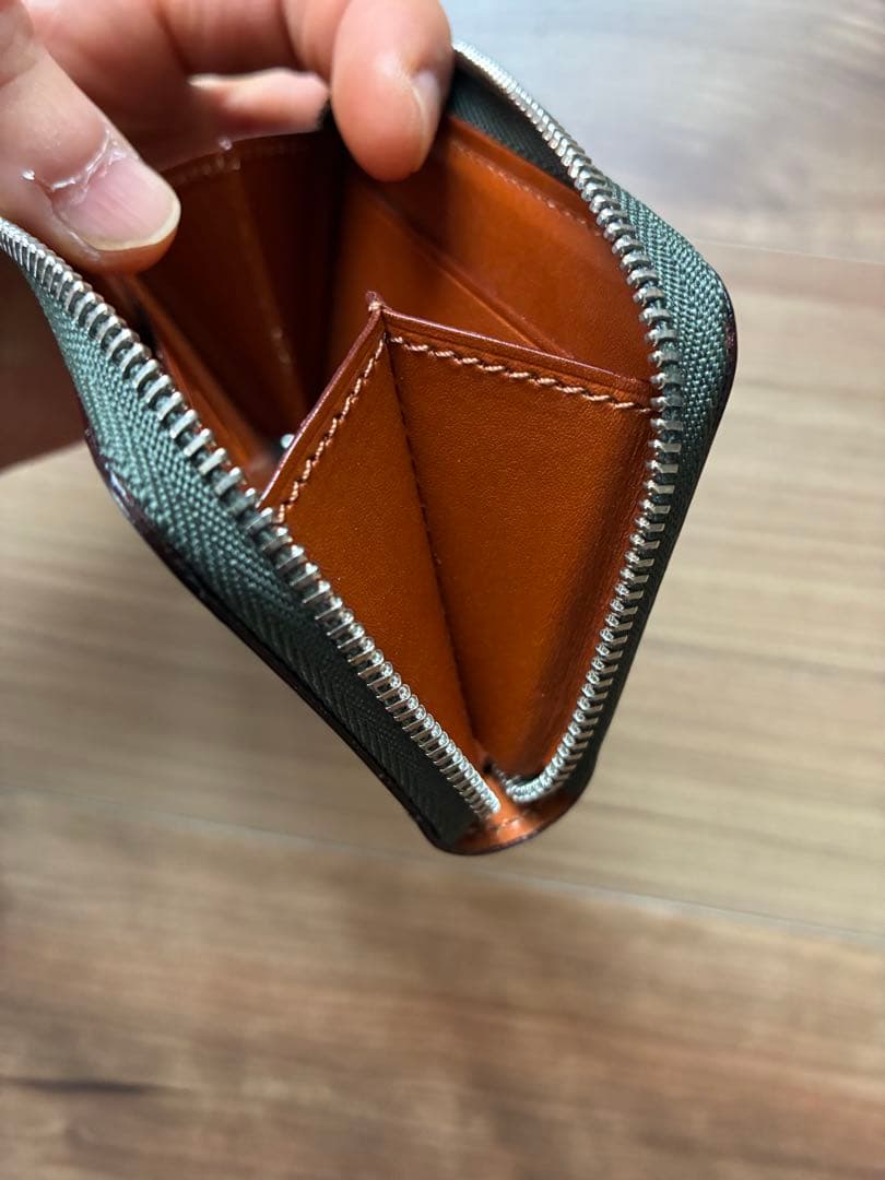 こそこそセール【土屋鞄　ブライドル　ファスナーパース　カードケース】