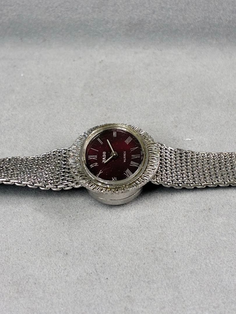 希少品 RADO ラドー 腕時計 レッド レディース 手巻き 箱付き 稼働品