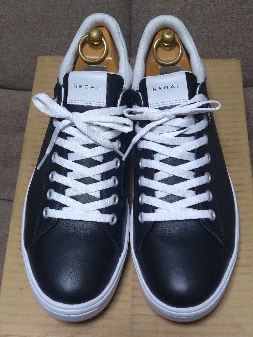 【美品】REGAL 25.5 ゴアテックス 黒 レザー スニーカー 51DL