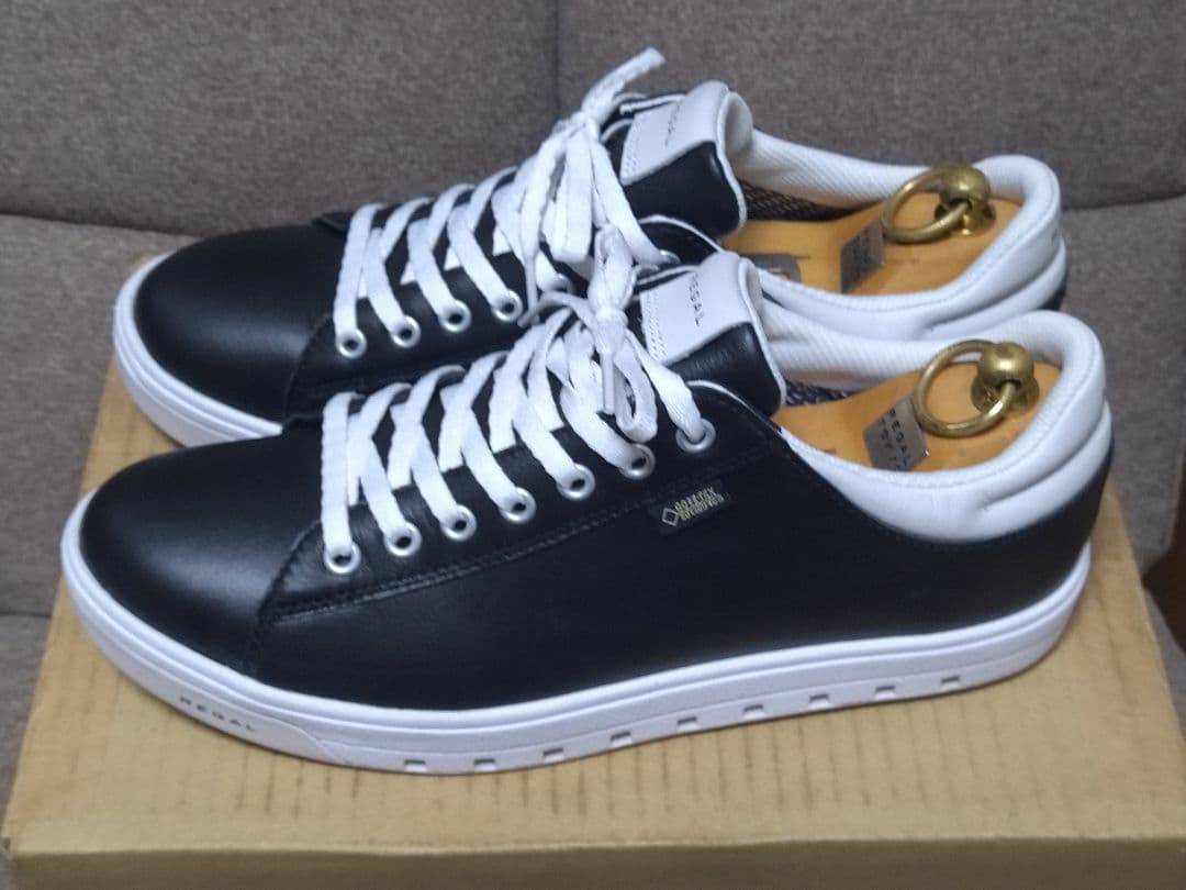 【美品】REGAL 25.5 ゴアテックス 黒 レザー スニーカー 51DL