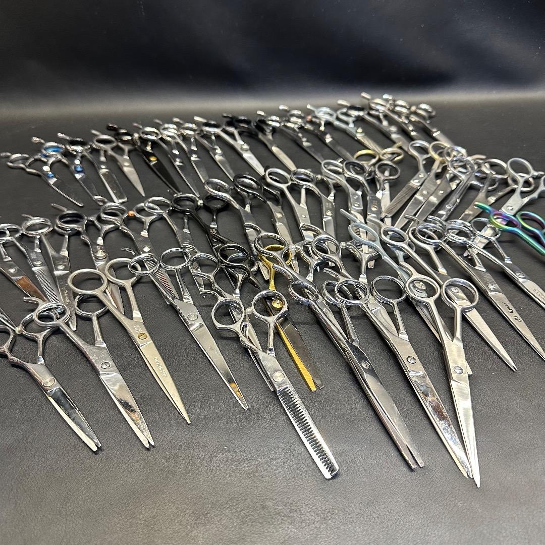 ♡Bb右1017 理美容道具 ハサミ スキバサミ シザー など 54点まとめ