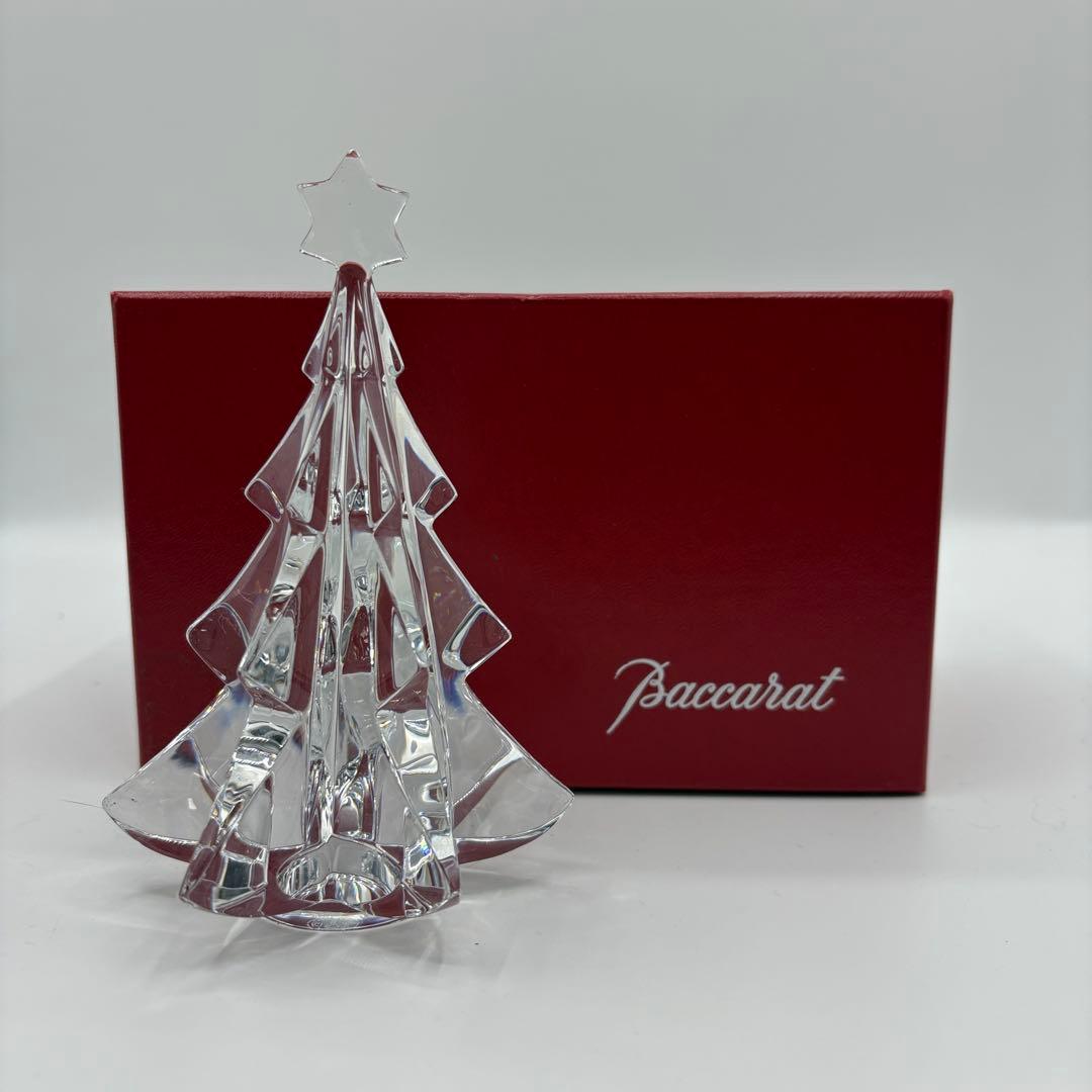 Baccarat バカラ ノエル クリスマスツリー 置物 箱付き
