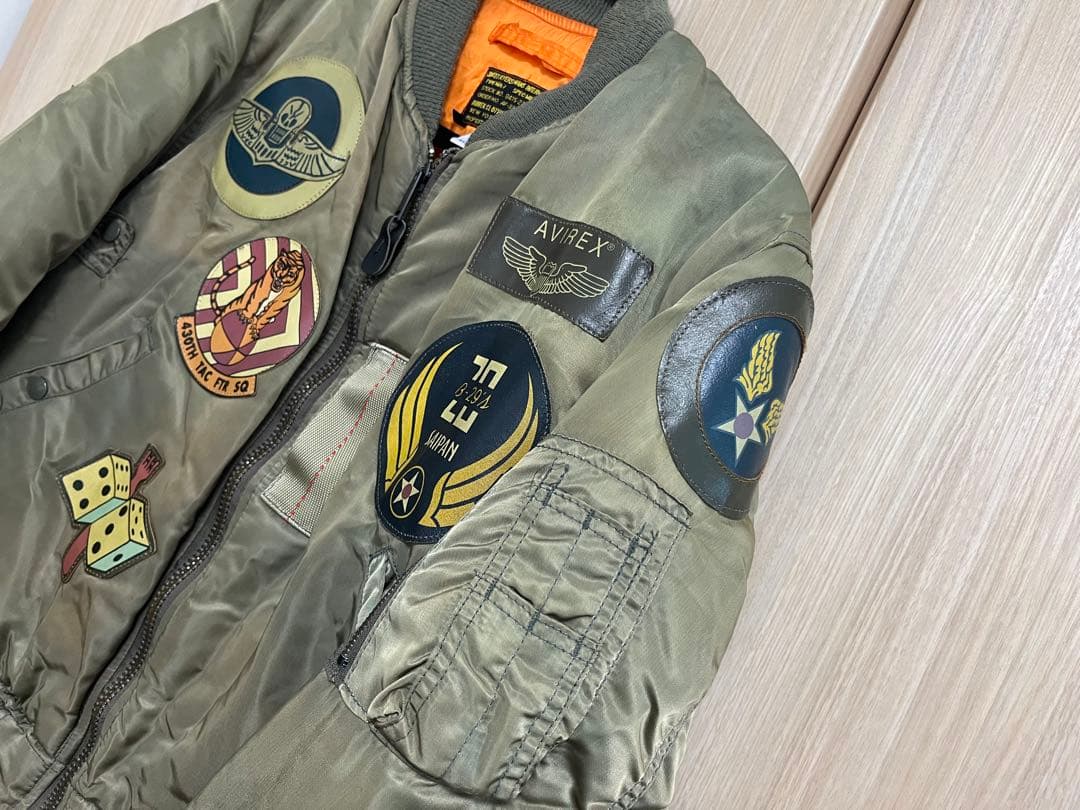 s*u様 AVIREX MA-1 長渕剛 フライトジャケット Mトップガン ヴィ