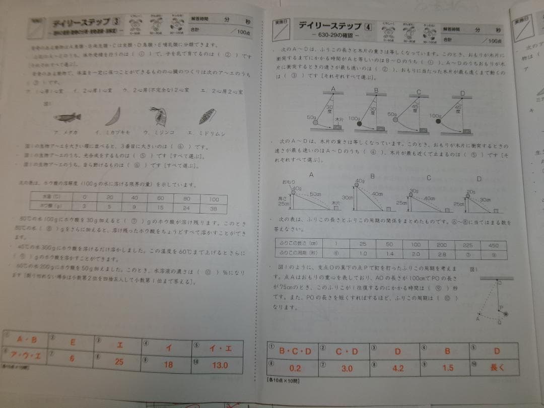 Yu@@Yuデイリー サピックス＊６年＊理科／全３８回 完全版＊２０２４年