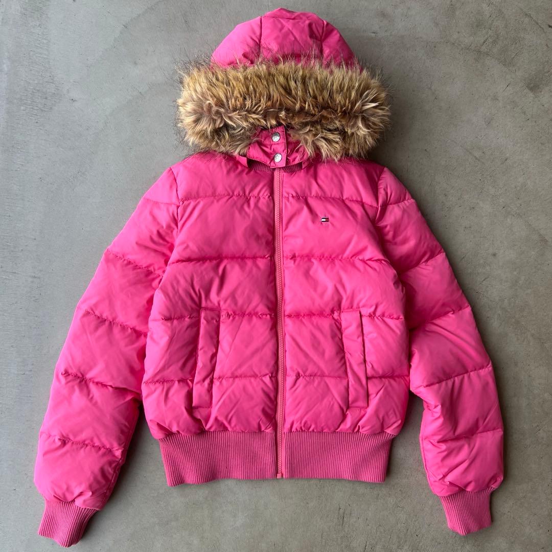 【 girl】トミーガール　M　ダウンジャケット　y2k　ピンク