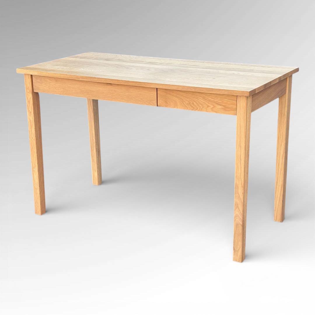 無印良品 無垢材デスク 引出付 オーク材 廃盤 W110