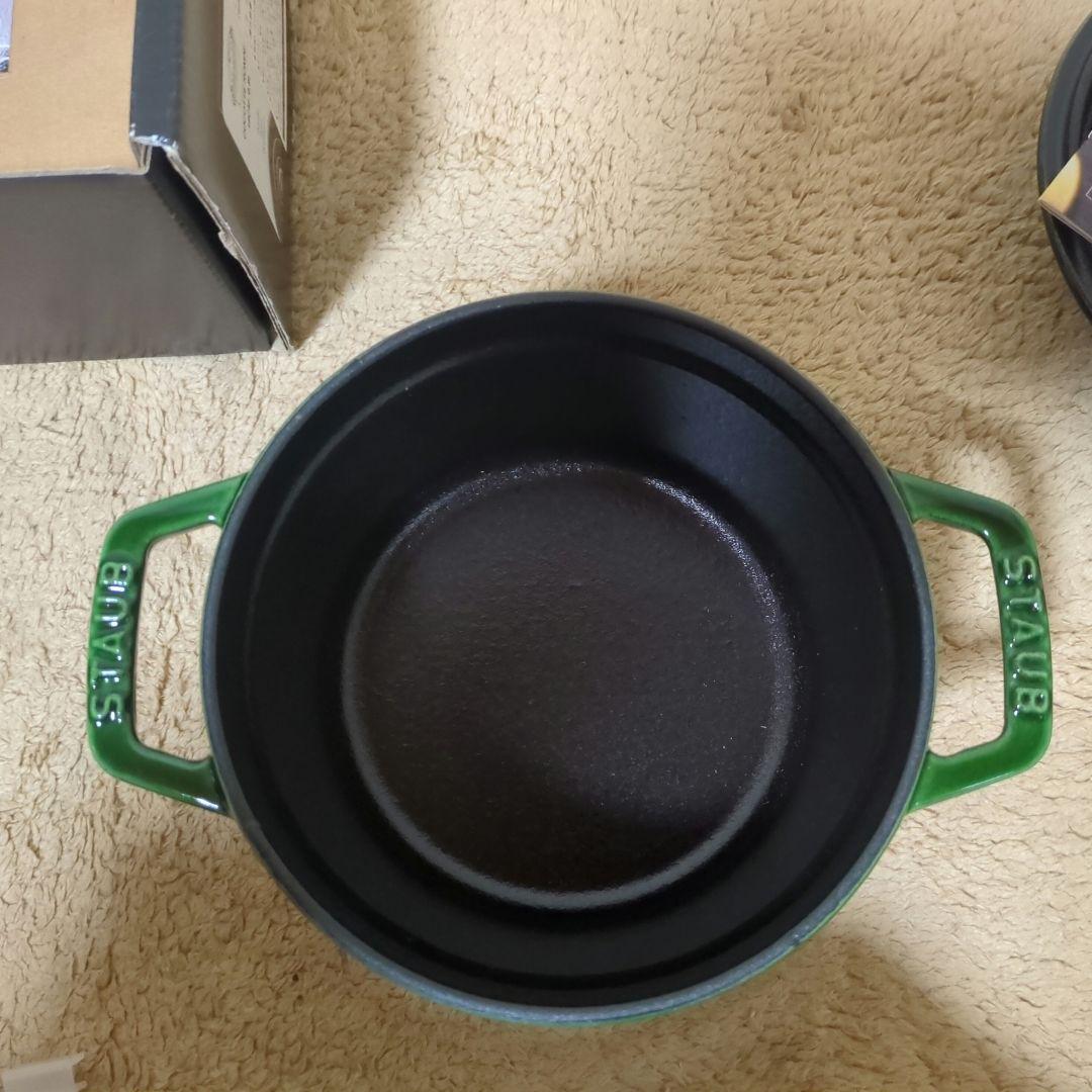 STAUB（ストウブ）ココット 14cm バジルグリーン