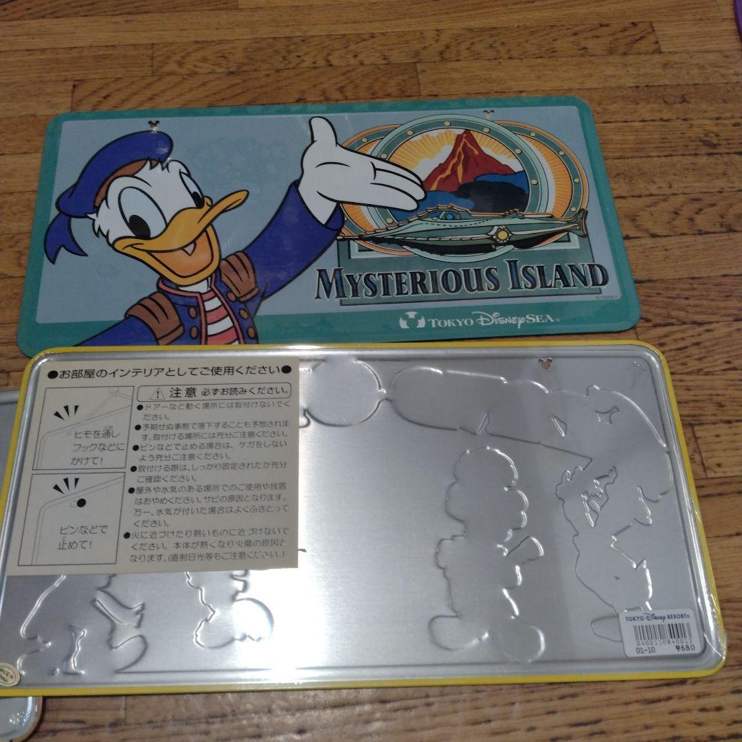 ♡東京ディズニーシー ☆ブリキ看板☆プレート5枚セット1♡レア品