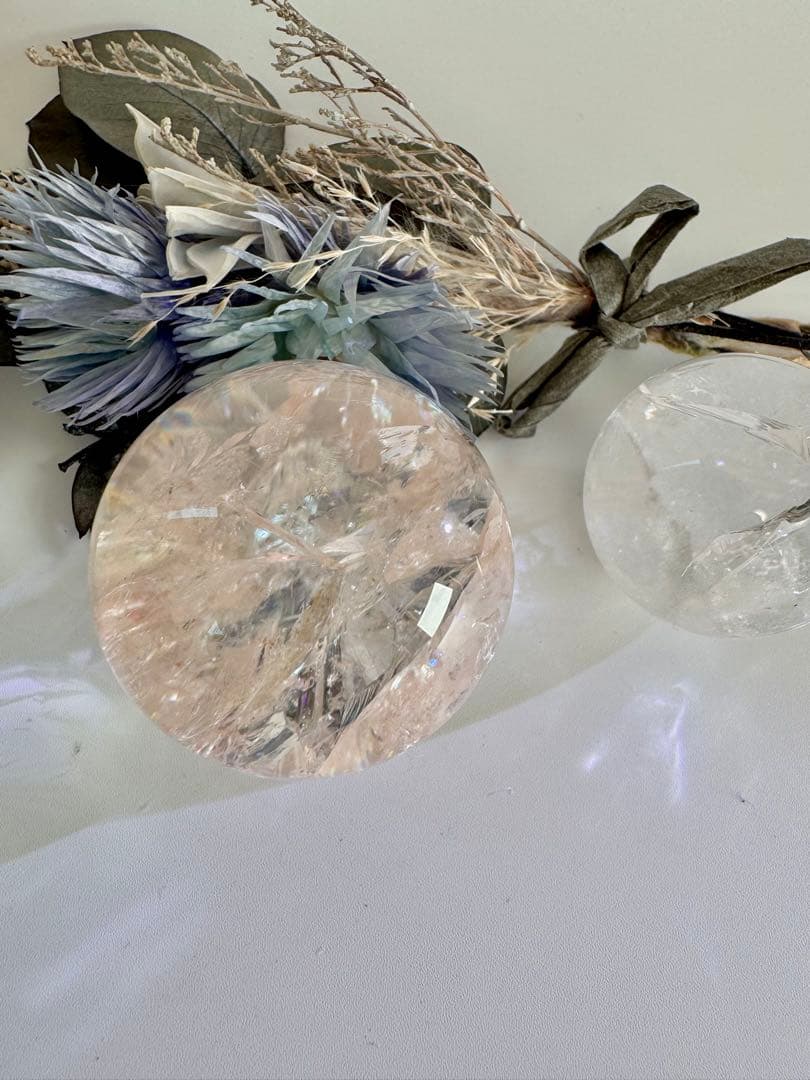 ⭐︎様　ご確認お写真　クラックあり　ピンククォーツ