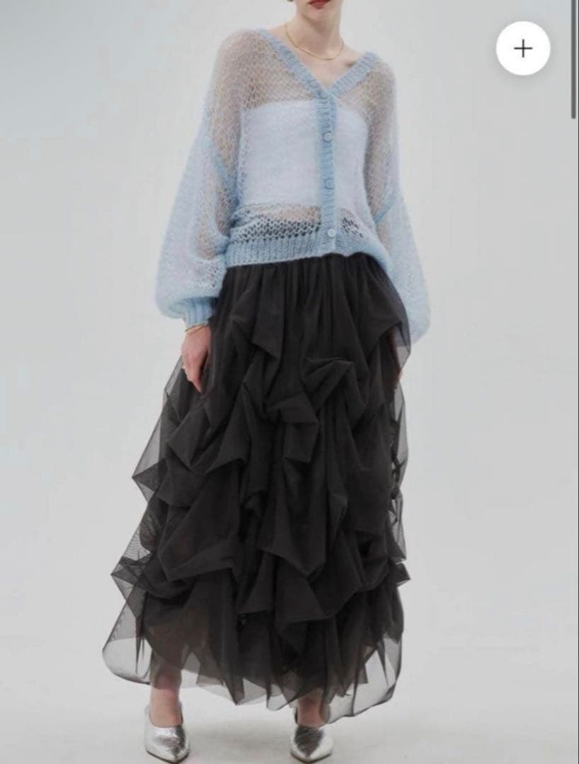 【未使用】THE TOE IRIS TULLE SKIRT GRAY