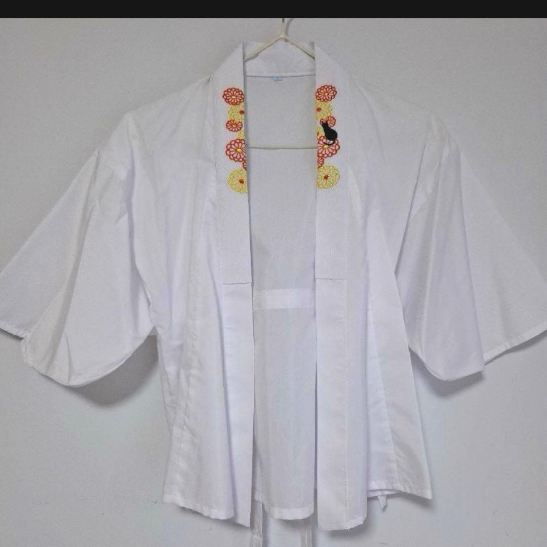 花柄 水色 着物　袴